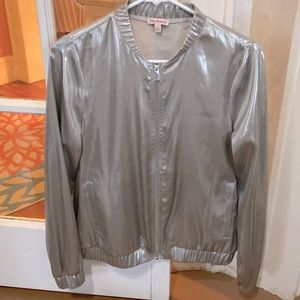 Juicy Couture silver satiny jacket